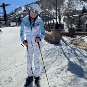 Full set: LoveShackFancy X Bogner Fire + Ice Ski Outfit